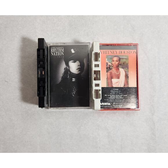 Janet Jackson Rhythm Nation & Whitney Houston Self Title Cassettes Tested (80's) - Picture 5 of 5